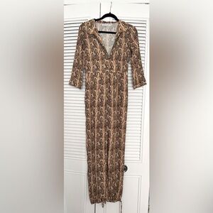 RESA Snakeskin Jumpsuit size small